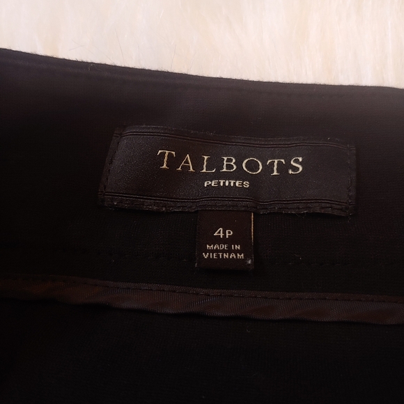 Talbots petite black button front skirt - Picture 3 of 5